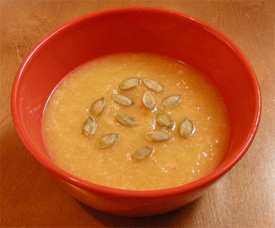 Пряный суп-пюре из тыквы