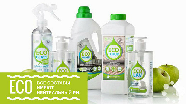 Безопасная уборка с моющим средством EcoFloor